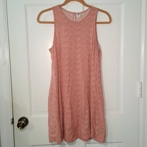 Peach print dress